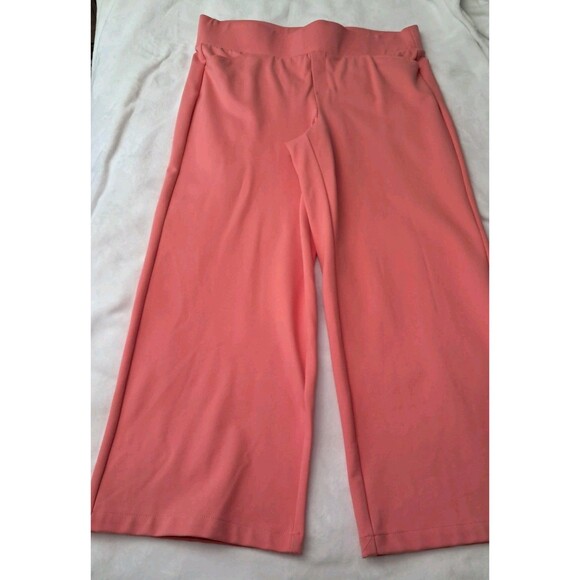 Studio By Torrid Pull-On Pocket Pixie Wide Leg Pants Tea Rose Pink Size 2R NWT - Picture 3 of 12